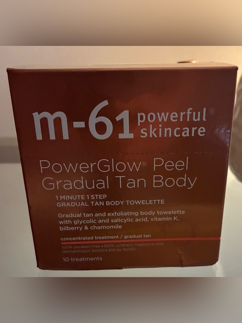 M-61 PowerGlow Peel Body 10 Treatments Glycolic & Salicylic Acid New Sealed